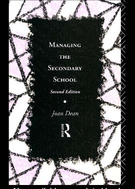 Managing The Secondary School